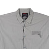 RRJ Men's Basic Woven Shirt Boxy Fitting Taslan Fabric 160614 (Light Gray)