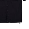 RRJ Men's Basic Woven Shirt Boxy Fitting Taslan Fabric 160597 (Black)