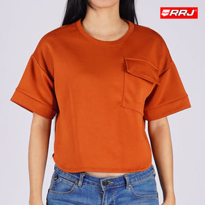 RRJ Ladies Basic Tees Regular Fitting Special Fabric  162165 (Rust)