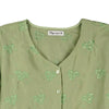 RRJ Ladies Basic Woven Shirt Boxy Fitting Special Fabric 144506 (Green)