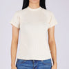 RRJ Ladies Basic Tees Regular Fitting Ribbed Fabric 153445 (Beige)