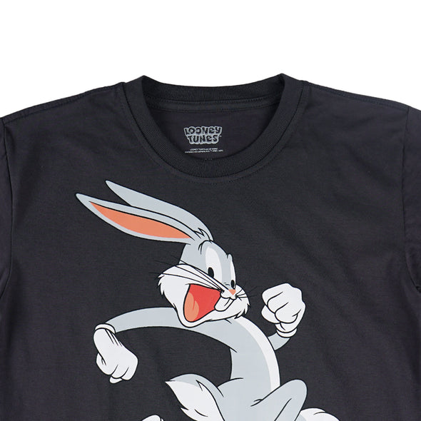 RRJ x Looney Tunes Children's Basic Tees Regular Fitting CVC Jersey Fabric for Boy's 163968-U (Dark Gray)