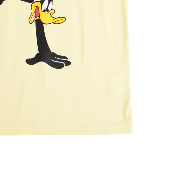 RRJ x Looney Tunes Children's Basic Tees Regular Fitting CVC Jersey Fabric for Boy's 163940-U (Double Cream)