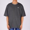 RRJ Men's Basic Tees Boxy Fitting  Heather Fabric 108113 (Black)