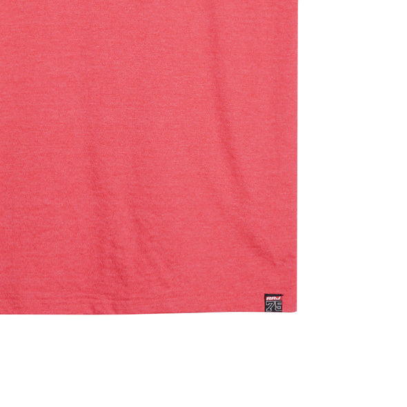 RRJ Men's Basic Tees Boxy Fitting Heather Fabric 108113 (Red)