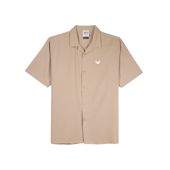 RRJ x Looney Tunes Men's Basic Woven Shirt Comfort Fitting Easy Iron Fabric 163046 (Khaki)