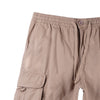 RRJ Men's Basic Non-Denim Cargo Short Mid-Rise Rinse Wash Fabric 169141 (Taupe)