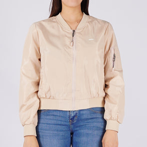 RRJ Ladies Basic Jacket Regular Fitting Nylon Fabric 140496 (Beige)