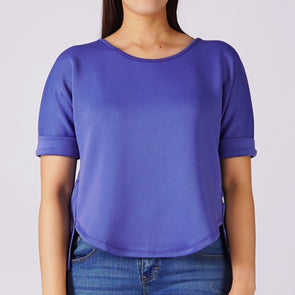 RRJ Ladies Basic Tees Regular Fitting Special Fabric 162159 (Blue)