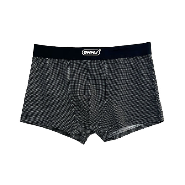 RRJ Men's Basic Accessories Innerwear Boxer Brief 128554 (Black)