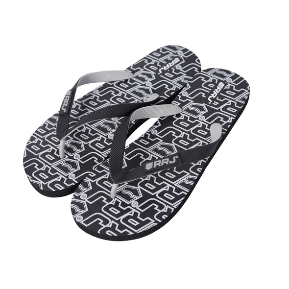 RRJ Men's Basic Accessories Printed Slipper 167423 (Gray)