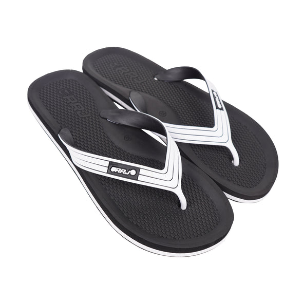 RRJ Men's Basic Accessories Rubber Flip-Flops 161432 (Dark Gray)