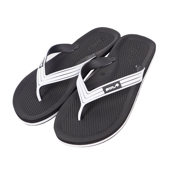 RRJ Men's Basic Accessories Rubber Flip-Flops 161432 (Dark Gray)