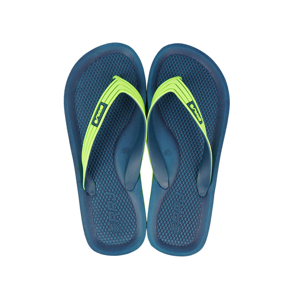 RRJ Men's Basic Accessories Rubber Flip-Flops 161432 (Teal Green)